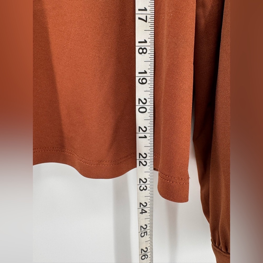 Marc New York Andrew Marc Women’s Brown Blouse Shirt Small - Picture 5 of 7
